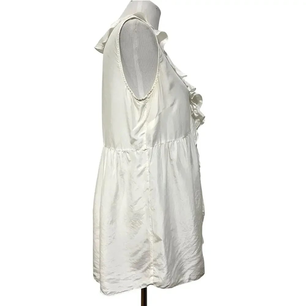 CAbi ivory ruffled